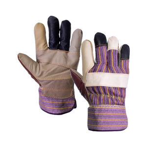 Los guantes de seguridad de trabajo de cuero dividido de piel de vaca premium más populares, resistentes al desgarro y transpirables, longitud personalizable, sin silicona - Product Image 3
