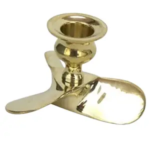 Brass Propeller Candle Holder Plain Polish Amazing Propeller Candle Holder Centerpieces For Wedding Home Decor And More