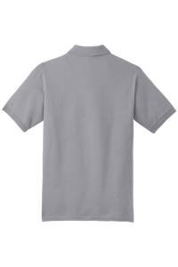 เสื้อยืดโปโลผู้ชายน้ำหนักมาก220-280gsm โลโก้ได้ตามต้องการเสื้อยืดกอล์ฟปักลายเสื้อลำลองแบบถักสีพื้น - Product Image 3