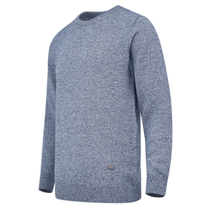 100% haute qualité coton marine pointillé col rond hommes pull respirant Anti-rides ajustement pour l'hiver personnalisable Logo avant - Product Image 1