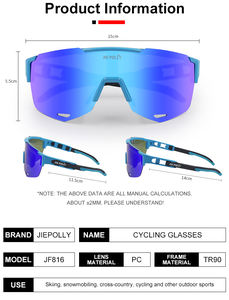 JIEPOLLY Custom UV400 Summer TR90 Frame Cycling <strong>Sunglasses</strong> Bike Mens <strong>Sport</strong> <strong>Sunglasses</strong> Riding <strong>Polarized</strong> Fishing Glasses Goggle - Product Image 3