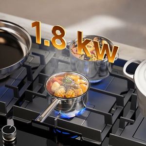 Exclusive 960mm Four-Burner Built-In Gas Cooktop Glass Surface Fast Heating Class Energy Efficiency Timer Available - Product Image 2