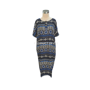 Daster Modest Summer Rayon Woven Ropa de dormir para mujeres Todos los tamaños Vestidos de noche de moda Indonesia - Product Image 1