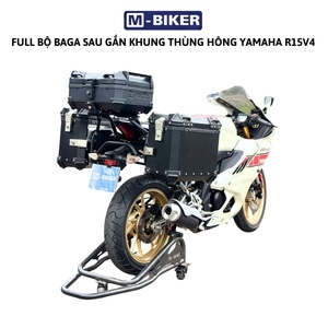 Stainless Steel R15 V4 Rear Luggage <b>Rack</b> with Side Pannier Frame for Street Motorcycle Retrofit/Upgrade - Product Image 6