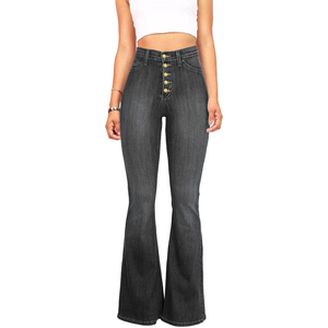 Women High Waist Flare Bottom <b>Denim</b> Jeans Ripped Light Wash Y2K Vintage <b>Stretch</b> Eco-Friendly Quick Dry Trendy Streetwear Fashion - Product Image 4