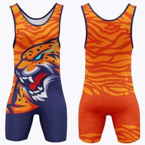 Sublimation Customized Wrestling Singlets & Uniforms Premium Quality Breathable Spandex/Polyester V-neck Tank <b>Tops</b> for Women - Product Image 1