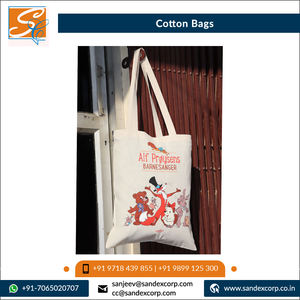 Nuevo diseño liso, patrón impreso Extra grande 100% algodón, compras de algodón reciclado/bolsas de mano del vendedor indio - Product Image 4