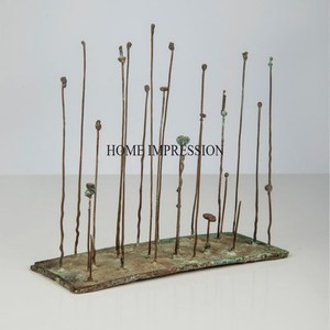 เครื่องประดับกลางโต๊ะและรูปปั้นตกแต่งทำจากโลหะทนทานดูสง่างามออกแบบอย่างมีสไตล์ - Product Image 4