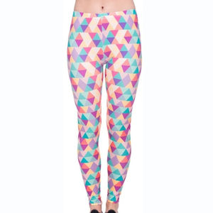 Legging taille moyenne respirant de haute qualité pour femmes entraînement personnalisé sublimé conception push-up Logo solide course Yoga Leggings - Product Image 2