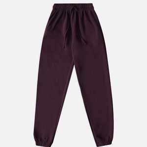 กางเกงลำลองกางเกงขายาวสีทึบขากว้างของผู้ชายกางเกงแฟชั่น100% ทรงหลวมสำหรับทุกเพศ - Product Image 1