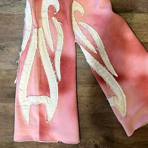 กางเกงวอร์มปักลายสำหรับผู้ชายทำจากโรงงานสีออกแบบได้ตามต้องการและขายดี - Product Image 6