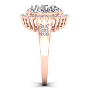 REYES GRA Certified 925 Sterling Silver Oval Cut 5.37 Carat Moissanite Solitaire Engagement <b>Ring</b> <b>For</b> <b>Women</b> Fine Jewelry - Product Image 3