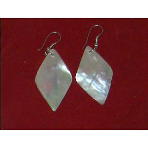 Pendientes de Concha de Nácar con Acero Inoxidable, Joyería de Concha Marina, Pendientes de Concha Blanca para Mujer - Product Image 4