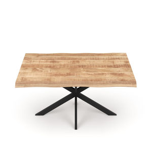 Table à manger moderne en bois massif pour la salle à manger, meubles de luxe pour la cuisine, finition naturelle, vente en gros - Product Image 5