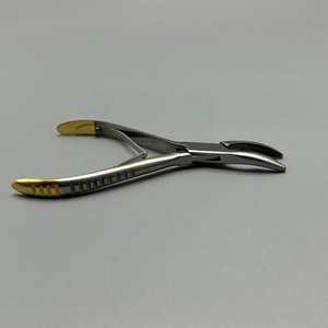 Instrumentos quirúrgicos ortopédicos manuales de acero inoxidable hueso Rongeur doble articulación recta y curvada para cirugía general - Product Image 2