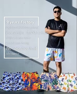 Pantalones Cortos Deportivos de Malla para Hombre, Diseño Personalizado con Logotipo, Spandex/Algodón, Impresión Digital, Bolsillos, Casuales, Verano, Marca Balk OEM - Product Image 2