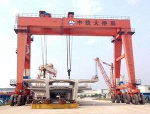 גומי <span class=keywords><strong>tyre</strong></span> gantry מנוף 50 טון 80 טון 100 טון רכבת עגורן עבור נע גגון - Product Image 5