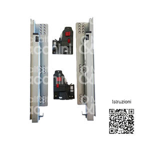 PAREJA DE GUÍAS PARA BAJO CAJÓN Extensión completa con acción acolchada y mango 3D - Product Image 1