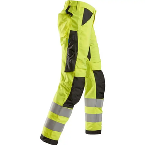 Pantalon de soudage en cuir de vachette résistant à la chaleur et aux flammes pantalon de sécurité industrielle antistatique et robuste - Product Image 2