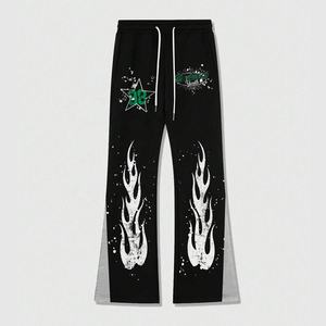 OEM Custom <b>Men's</b> Pants Washed New Casual Hot Selling Casual <b>men's</b> <b>trousers</b> <b>Flared</b> Sweat Pant for <b>Men</b> - Product Image 1