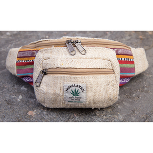 Riñonera de cáñamo duradero de primera calidad, multicolor, ecológica, ajustable, Hippie, multibolsillo, Natural, Bohemia, vegana - Product Image 3