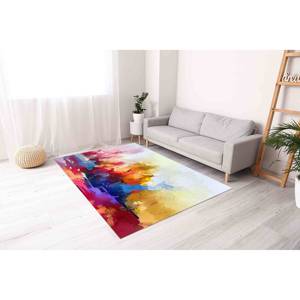 Tapis abstrait coloré : Art moderne, tapis d'appoint antidérapant, tapis doux non tissé - Product Image 3
