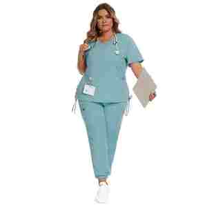 Venta al por mayor de uniformes médicos de talla grande uniformes de hospital suaves Jogger enfermera uniformes de enfermería uniformes médicos conjuntos de uniformes - Product Image 2
