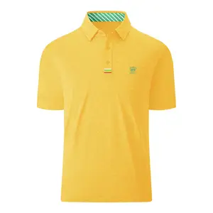 Высококачественная хлопковая Футболка Поло для гольфа для онлайн-продажи, новая летняя мужская футболка поло с логотипом на заказ