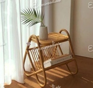 Handmade 100% Natural Bamboo Wicker Magazine Holder New Arrival Bone Inlay Console for Home Office & Bedroom Top Selling Product - Product Image 5