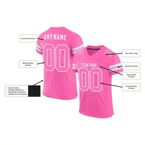 Wholesale the Most Popular Green Plus-size Embroidered <b>American</b> Football Jerseys - Product Image 6