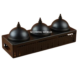 Cuenco de chocolate de madera Cuenco dulce hecho a mano de calidad superior Tazón de chocolate de metal de diseñador elegante clásico - Product Image 2