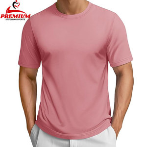 T-shirts 100% coton pour hommes de haute qualité Logo personnalisé col rond vierge coupe ajustée maillot solide ajustement normal t-shirts à col rond - Product Image 6