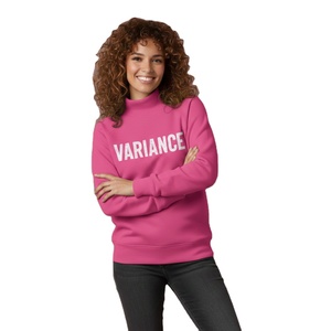 Pull molletonné col montant personnalisé avec logo brodé, haute qualité, pour femme, hiver, décontracté, grandes tailles, polyester/coton épais - Product Image 1