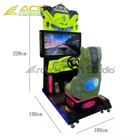 Simulateur de course professionnel ACS avec commandes de conduite réalistes et système sonore immersif