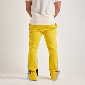 Pantalons de survêtement évasés personnalisés pour l'hiver, vente en gros d'usine, nouveaux pantalons de sport chauds, coupe droite, ample, décontracté, respirant - Product Image 2