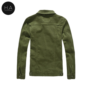 Chaqueta vaquera de manga larga con estilo superventas para hombre Chaqueta vaquera en blanco de nuevo diseño superventas al por mayor para hombre - Product Image 2