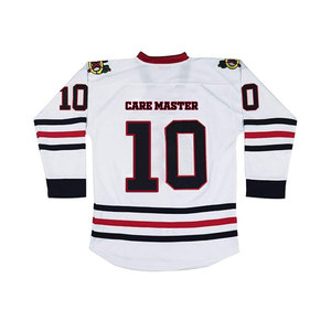 เสื้อกีฬาแขนยาวคอวีปักลายเสื้อฮ็อกกี้น้ำแข็งเสื้อกีฬาลำลองสำหรับผู้ชายชื่อและจำนวน2025ที่ปรับแต่งได้ - Product Image 3