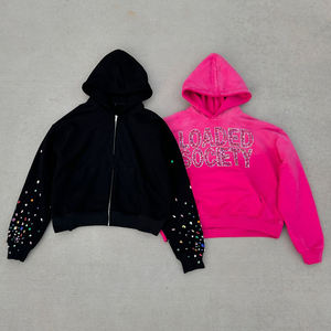 Ensemble de sweat à capuche respirant pour hommes ensemble de deux pièces tricoté fournisseur OEM survêtement personnalisé vêtements de sport de jogging - Product Image 1