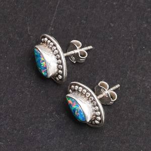 ต่างหูเงินแท้ 925 ประดับพลอยอะมีทิสต์ สไตล์มินิมอล งานแฮนด์เมด สำหรับงานปาร์ตี้และของขวัญ ขายส่ง - Product Image 5