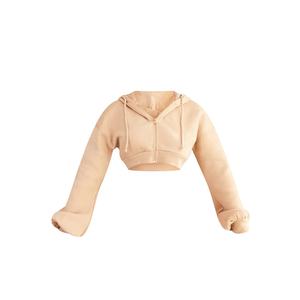 ชุดสเวตเตอร์แบบสวมหัวมีฮู้ดแบบสวมหัวผ้าขนแกะคอตตอน100% ชุดวอร์มซักความยาวผ้าแจ็คการ์ด3D กลับมีฮู้ดสำหรับฤดูหนาว - Product Image 1