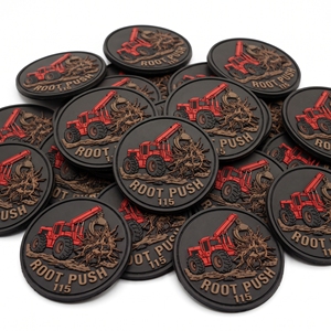Parche Redondo de PVC y Goma Personalizado de Fábrica Directa, Insignia de Gancho y Bucle para Herramientas de Jardinería - Product Image 4