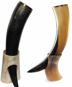 Decoración de cuerno de Búfalo con logotipo personalizado más vendido, cuerno para beber cerveza vikinga pulido a mano, artesanías naturales, estilo Animal - Product Image 6