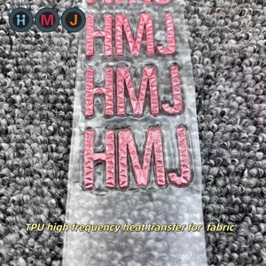 Emblemas Metálicos 3D TPU de Alta Frequência HMJ com Efeito Elevado Dourado para Roupas - Patches de Transferência - Fabricante - Product Image 2