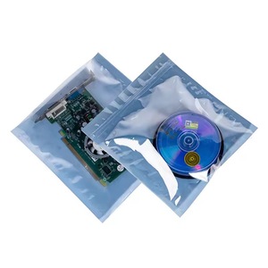 Bolsas de protección antiestática plateadas grises resellables con cierre zip ESD para electrónica, PCB, reacondicionamiento de portátiles y reciclaje. - Product Image 1