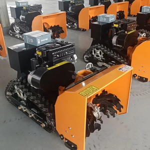 Souffleuse à neige à essence à télécommande en gros d'usine avec démarrage électrique, composants d'engrenage et de roulement, prix bas, balayeuse à neige - Product Image 3