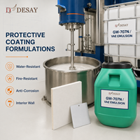 GW-707N Liant polymère latex VAE à base d'eau, émulsion copolymère VAE pour revêtements imperméabilisants cimentaires/revêtements muraux intérieurs