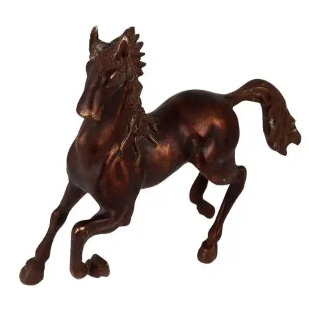 Handmade Indian Brass Antique Bronze Vintage Horse Sculptures Figurine Statue Home Decor Gift Items 30 x 12 cm SNC-461