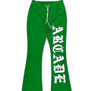 กางเกงขายาวทรงบานผู้ชาย ผ้าฟลีซ อุ่น ยืดหยุ่น มีเชือกผูกเอว สำหรับฤดูหนาว ขายส่ง - Product Image 1