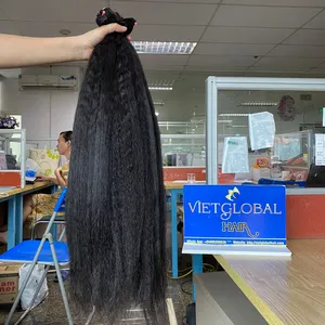 변태 스트레이트 씨실 머리 100% 원시 베트남 사람의 머리카락 하이 퀄리티 아니 흘리기 아니 엉킴 아니 동물의 머리카락