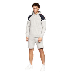Ensembles de sweats à capuche pour hommes de la meilleure qualité Logo personnalisé 100% coton survêtement de jogging ensemble court de sweat à capuche deux pièces pour hommes ensemble court - Product Image 2